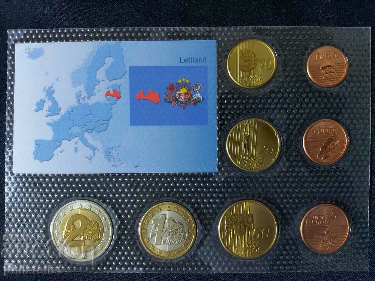 Auction Trial euro set - Latvia 2006, 8 coins Auction Trial euro set - Latvia 2006, 8 coins