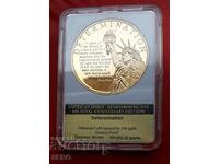ΗΠΑ-μετάλλιο-θυμηθείτε 9/11/2001-άγαλμα της ελευθερίας