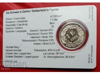 Coin card-Switzerland-1 franc 2001