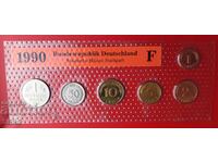 Germany-SET 1990 F-Stuttgart of 6 coins