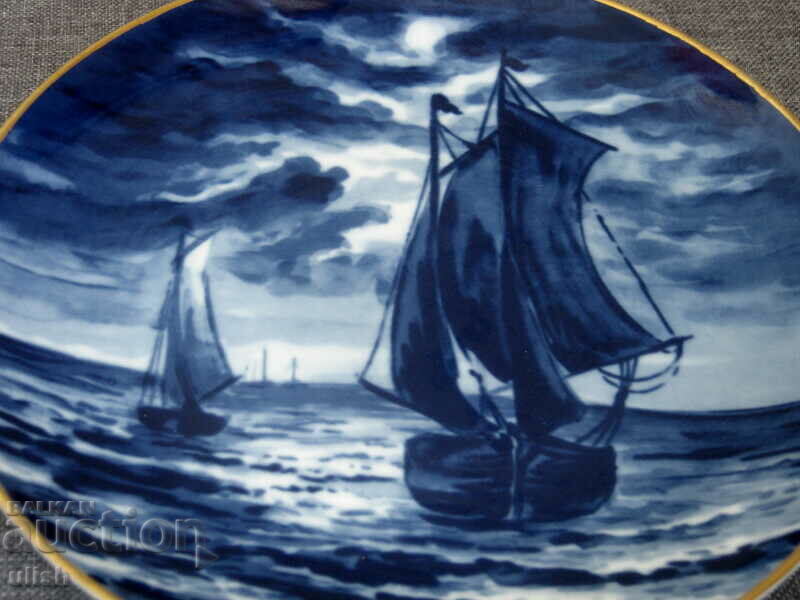 Παλιό πιάτο τοίχου κοβαλτίου μπλε Ανατολική Γερμανία κοβάλτιο Echt με τιμή 40.00 BGN | € 20.45 Παλιό πιάτο τοίχου κοβαλτίου μπλε Ανατολική Γερμανία κοβάλτιο Echt με τιμή 40.00 BGN | € 20.45