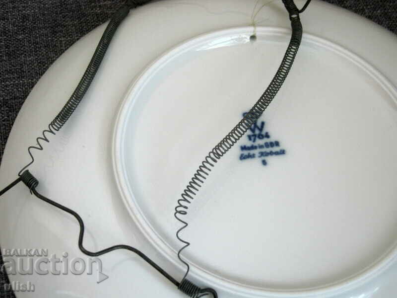 Παράδοση Παλιό πιάτο τοίχου κοβαλτίου μπλε Ανατολική Γερμανία κοβάλτιο Echt Παράδοση Παλιό πιάτο τοίχου κοβαλτίου μπλε Ανατολική Γερμανία κοβάλτιο Echt