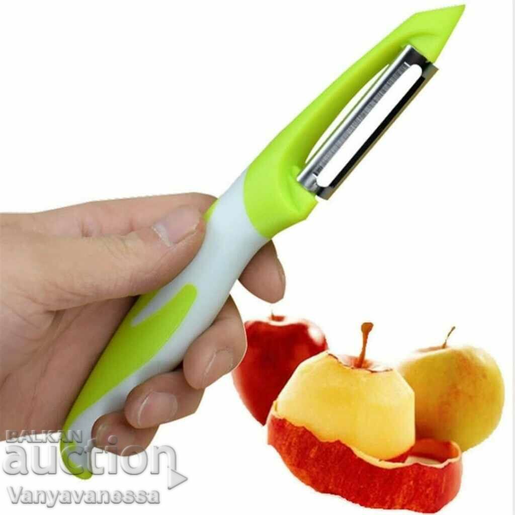 Vegetable peeler with stainless steel blades