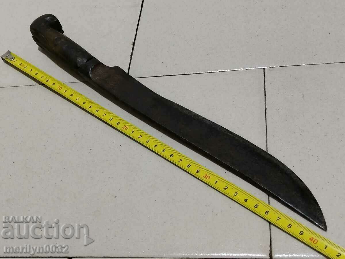 Forged karakulak shepherd's knife with a sharpened buffalo horn blade - 6 Forged karakulak shepherd's knife with a sharpened buffalo horn blade - 6