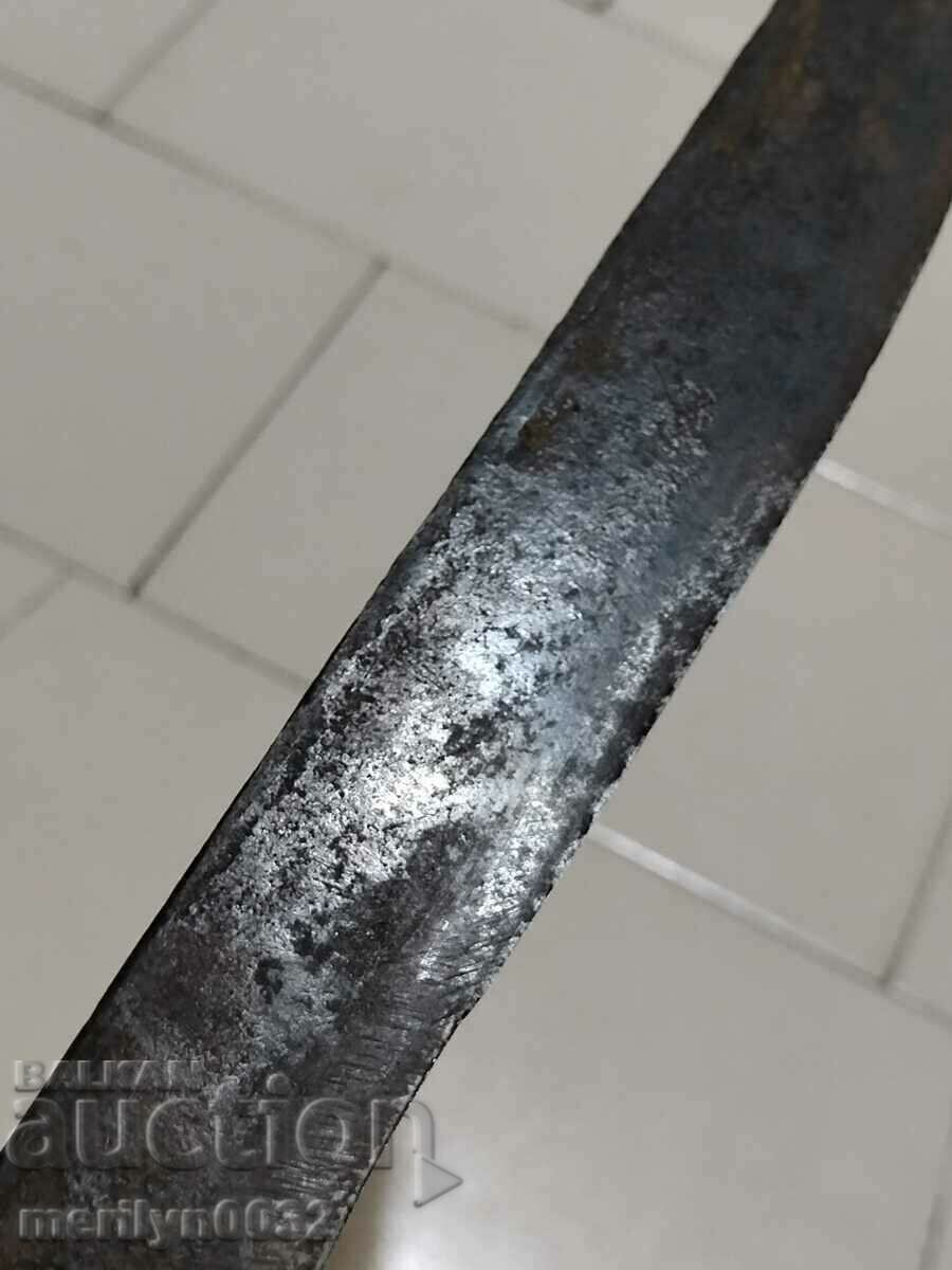 Forged karakulak shepherd's knife with a sharpened buffalo horn blade - 7 Forged karakulak shepherd's knife with a sharpened buffalo horn blade - 7