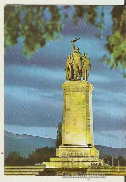 Card Bulgaria Sofia Monument to the Soviet Army 3*