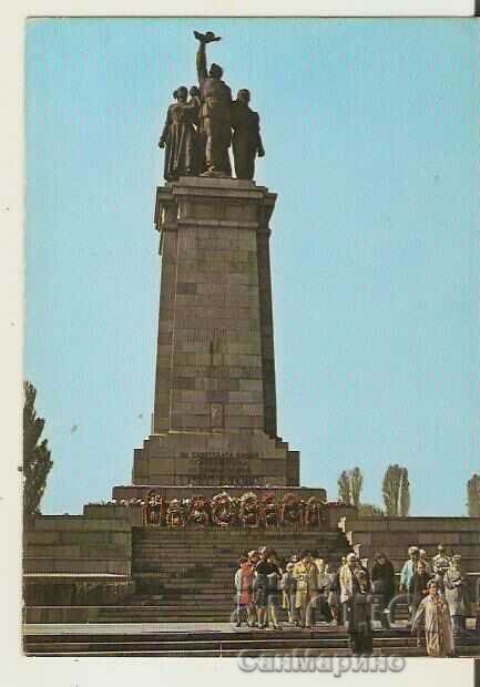 Card Bulgaria Sofia Monument to the Soviet Army 1*