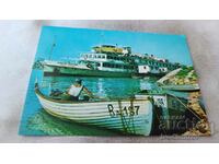 Postcard Nikopol The steamboat Dimitar Blagoev 1975