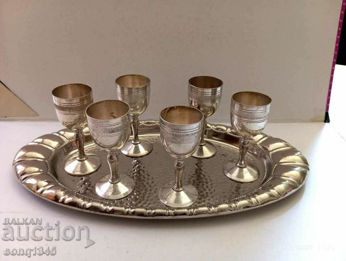 Great Old Silver Plated Service From 0.01 St.