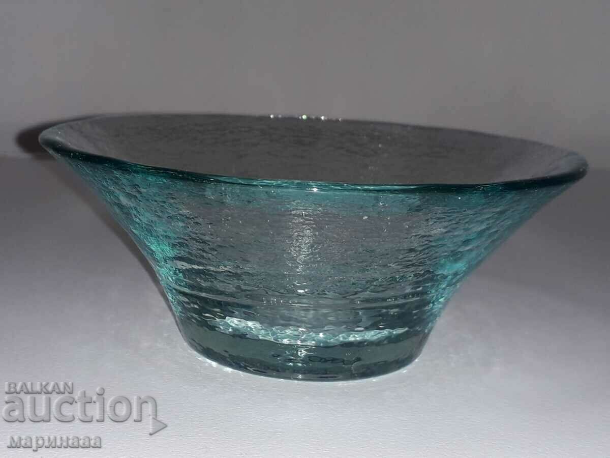 Auction CANDLESTICK. ST.-BLUE SMOKED GLASS Auction CANDLESTICK. ST.-BLUE SMOKED GLASS