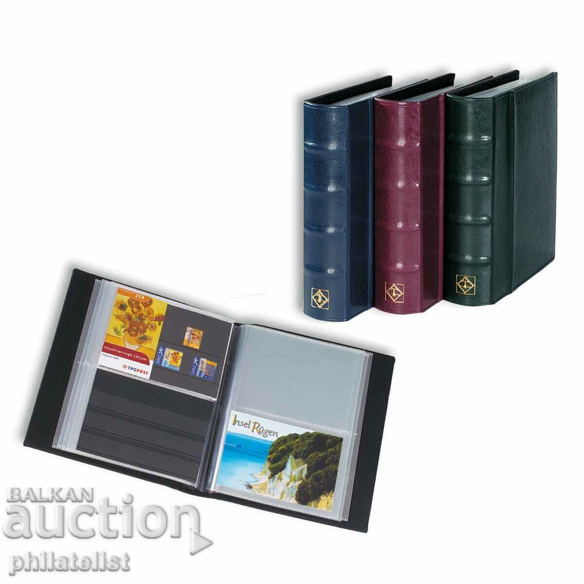 Album Leuchtturm pentru 100 de cărți poștale albastre
