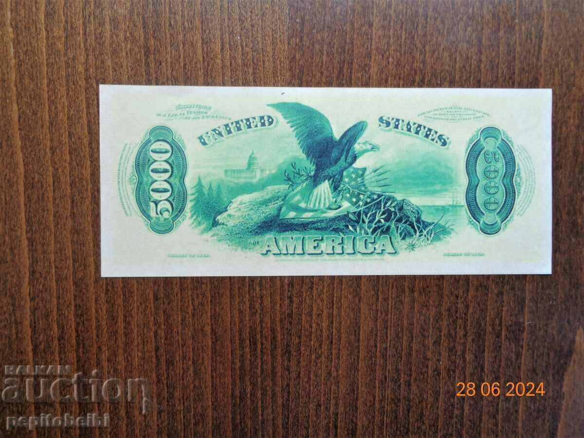 Παλιό και σπάνιο αμερικανικό τραπεζογραμμάτιο - 1878. τα χαρτονομίσματα είναι το αντίγραφο - 7 Παλιό και σπάνιο αμερικανικό τραπεζογραμμάτιο - 1878. τα χαρτονομίσματα είναι το αντίγραφο - 7