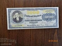 Bancnotă veche și rară din SUA - 1878. bancnotele sunt copia