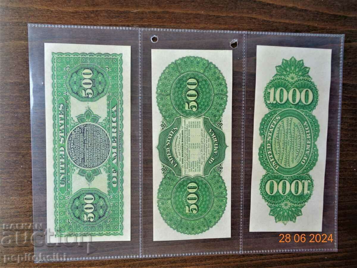 Delivery of Old and rare US banknote - 1862 the banknote is a copy Delivery of Old and rare US banknote - 1862 the banknote is a copy