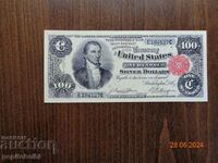 Old and rare US banknote - 1891 the banknote is a copy