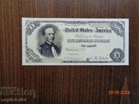 Old and rare US banknote - 1891 the banknote is a copy