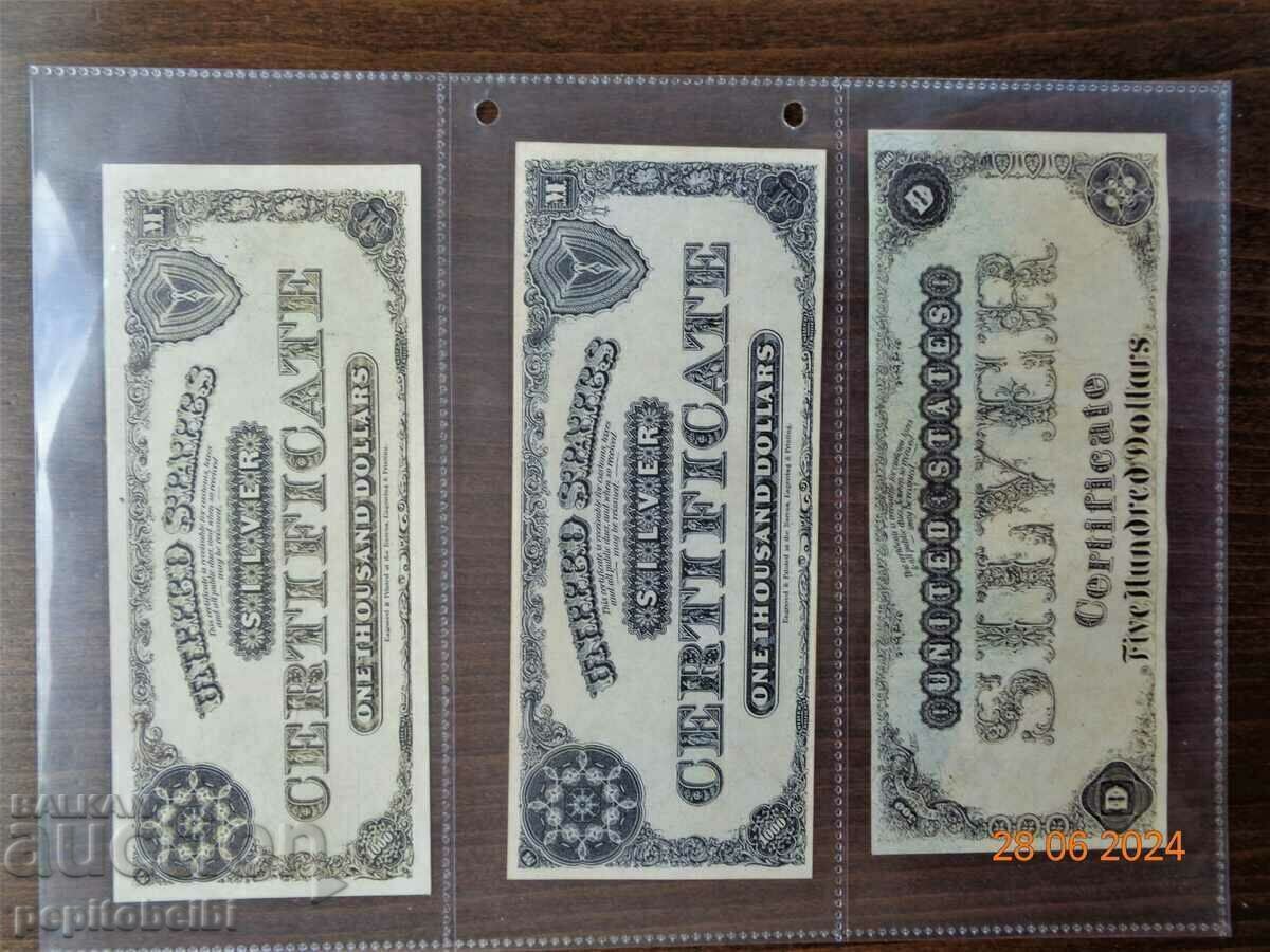 Livrarea Bancnotă veche și rară din SUA - 1880, bancnota este o copie Livrarea Bancnotă veche și rară din SUA - 1880, bancnota este o copie