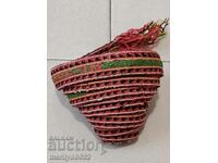 Costum veche cu centură țesută manual de 2,25 metri