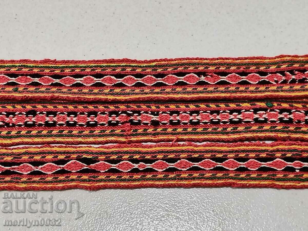 Δημοπρασία Παλιά χειροποίητη ζώνη 3,25 μέτρα ζώνη μέσης από φορεσιά