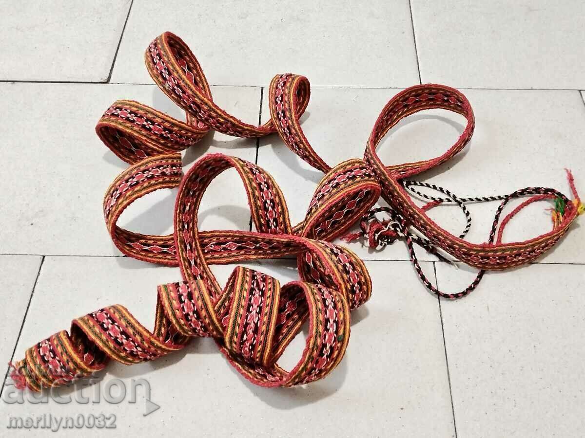 Παράδοση Παλιά χειροποίητη ζώνη 3,25 μέτρα ζώνη μέσης από φορεσιά