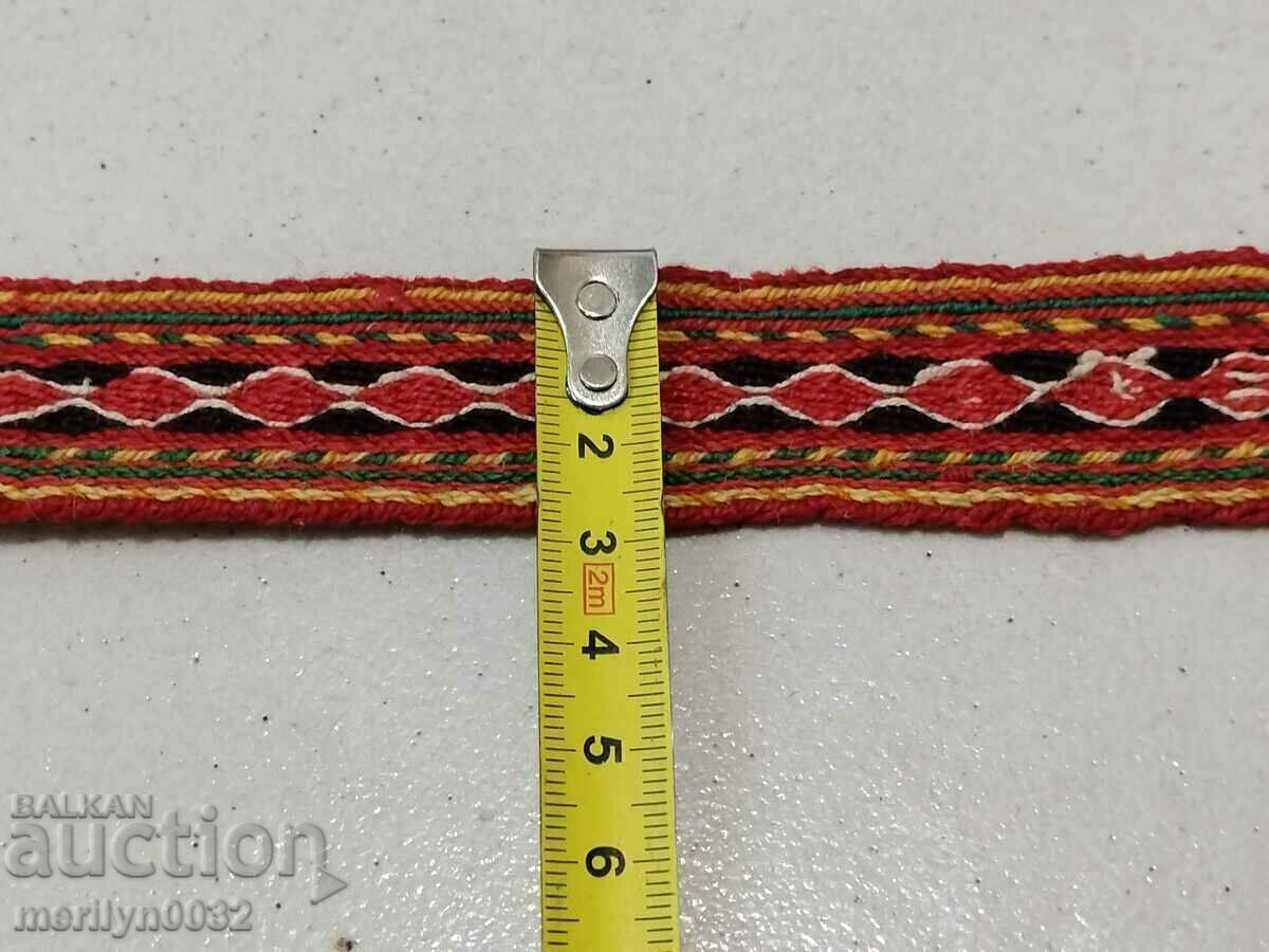 Παλιά χειροποίητη ζώνη 3,25 μέτρα ζώνη μέσης από φορεσιά - 5