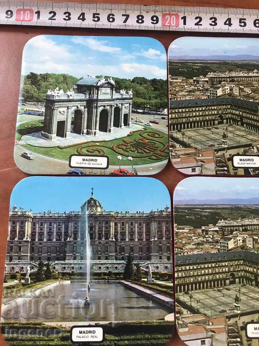 COATS FOR BEER GLASS CORK-12 PCS. MADRID CORK NEW - 5 COATS FOR BEER GLASS CORK-12 PCS. MADRID CORK NEW - 5