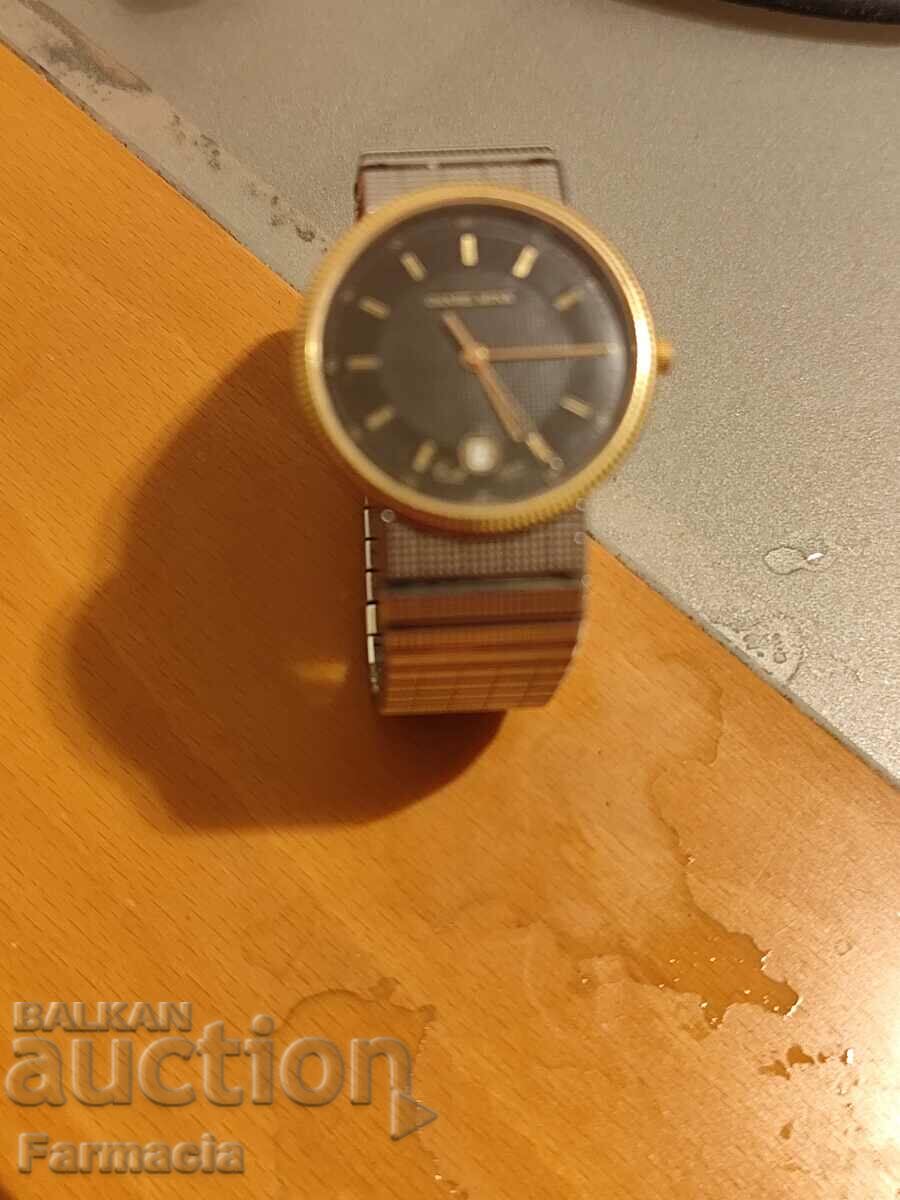 Collection Daniel Mink "1900" wristwatch with 18 carat bezel