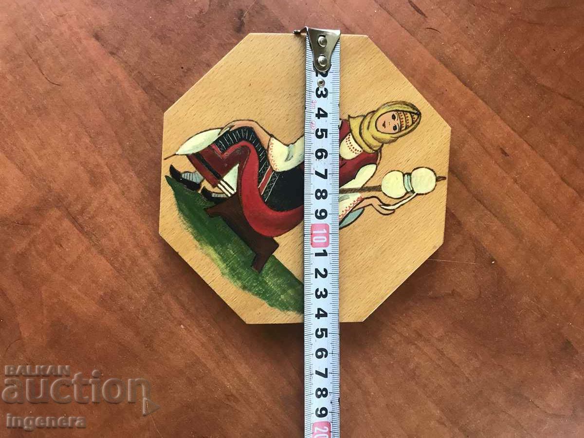 PANEL WOOD PAINTING GIRL IN FRONT OF ETHNICITY FOLKLORE FROM SOCA with price 18.00 BGN | € 9.20 PANEL WOOD PAINTING GIRL IN FRONT OF ETHNICITY FOLKLORE FROM SOCA with price 18.00 BGN | € 9.20