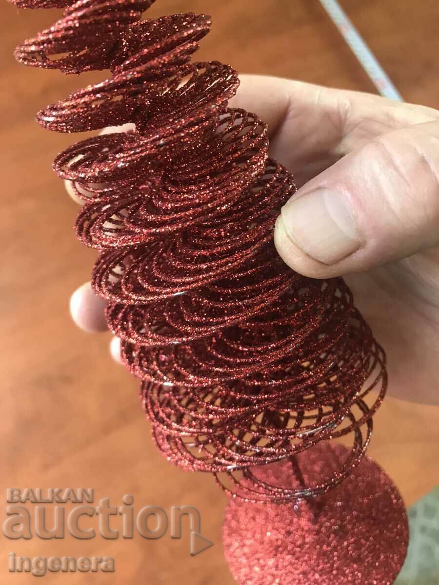 CHRISTMAS TREE METAL BRAID SOUVENIR NEW - 5 CHRISTMAS TREE METAL BRAID SOUVENIR NEW - 5