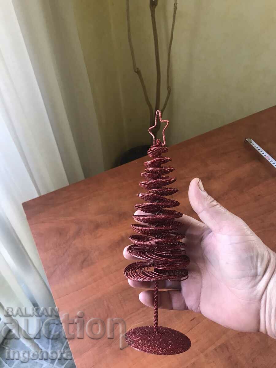 CHRISTMAS TREE METAL BRAID SOUVENIR NEW - 7 CHRISTMAS TREE METAL BRAID SOUVENIR NEW - 7