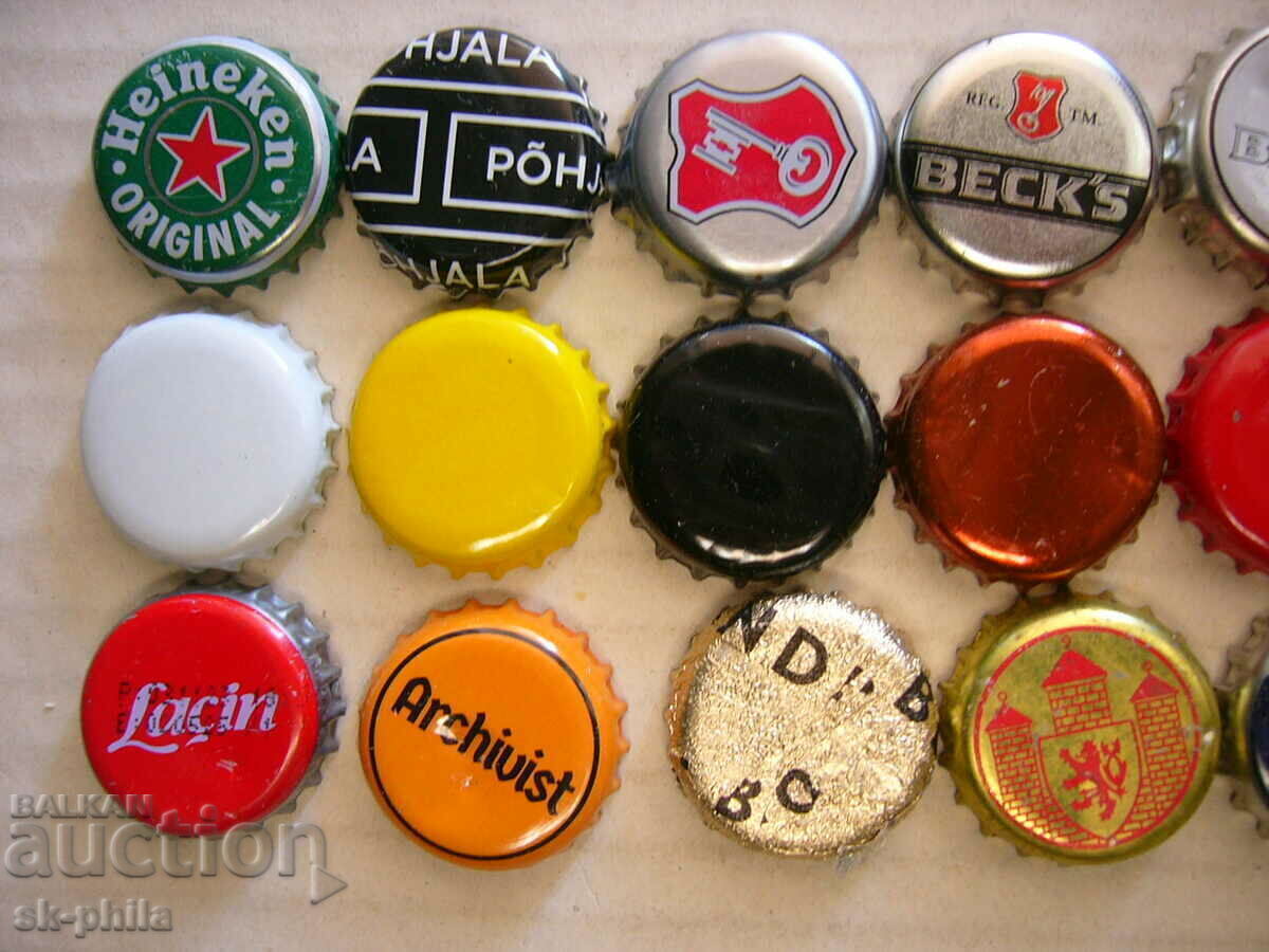 Old beer caps - foreign - 24 pcs. with price 4.80 BGN | € 2.45 Old beer caps - foreign - 24 pcs. with price 4.80 BGN | € 2.45