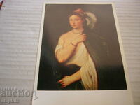 Old postcard - art - Titian, Portrait of a young woman