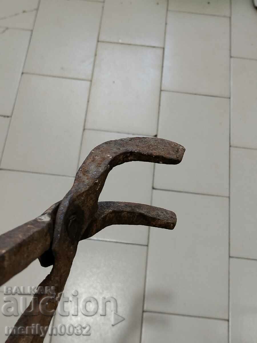 Old blacksmith's tongs, shingles, wrought iron with price 43.00 BGN | € 21.99