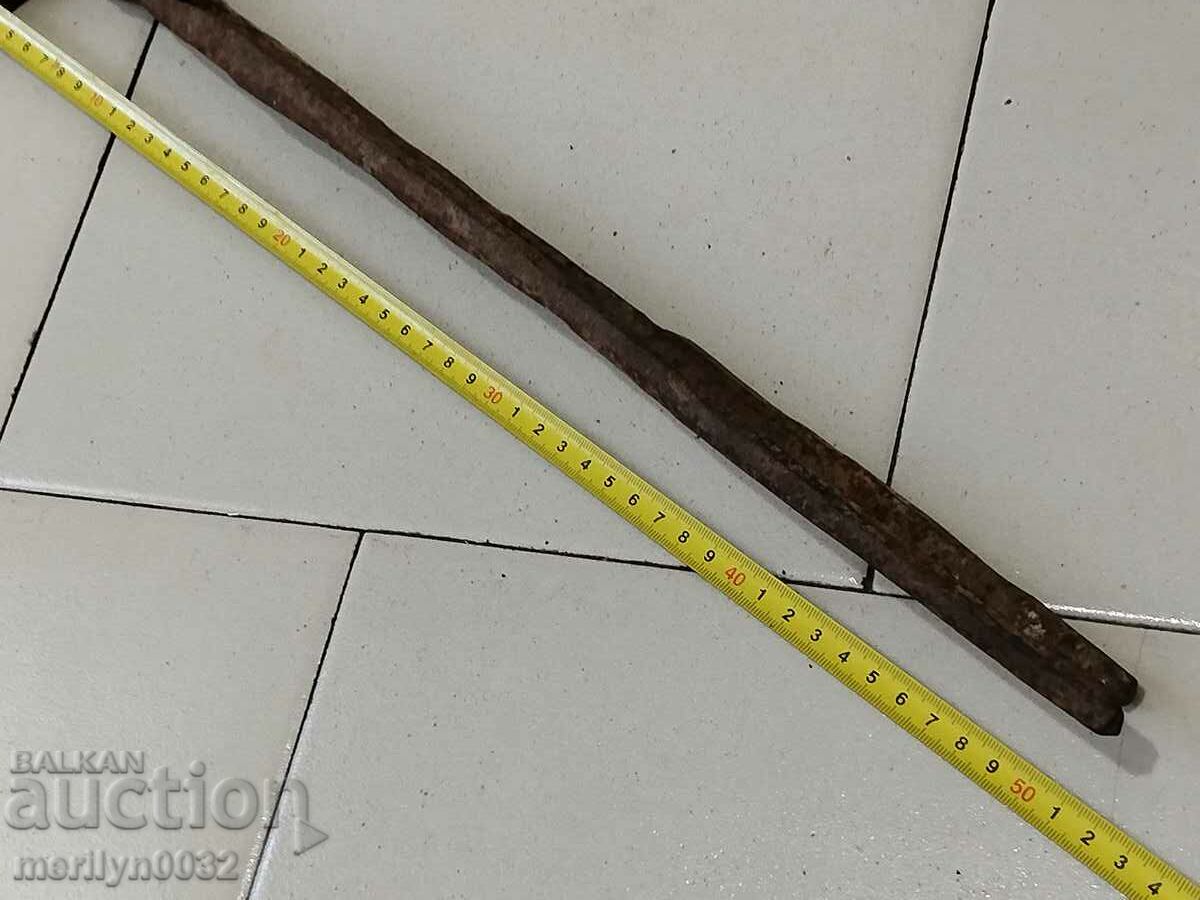 Old blacksmith's tongs, shingles, wrought iron - 5