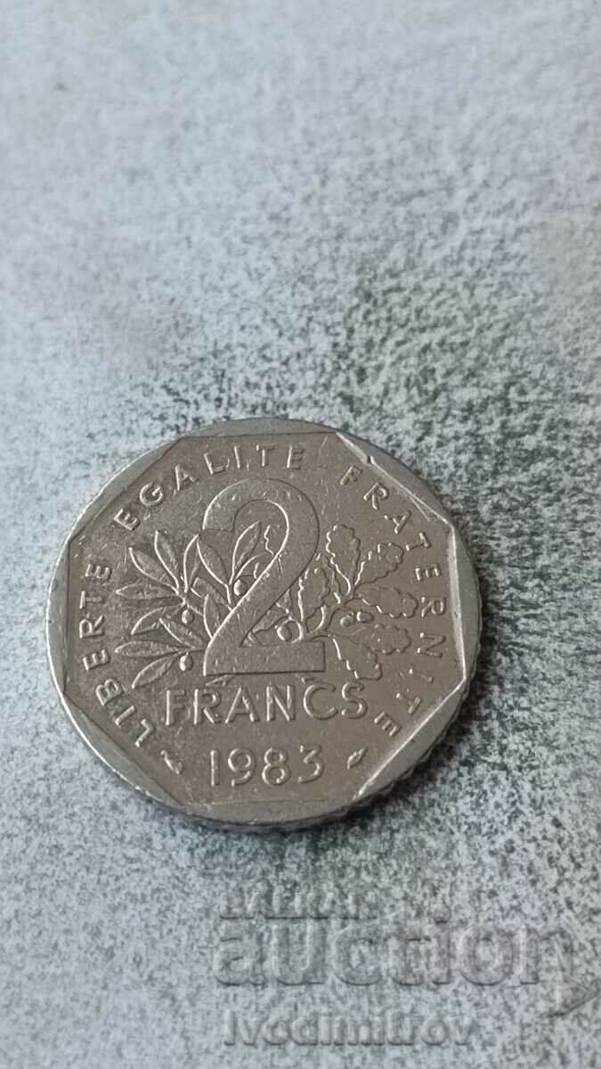 Franța 2 franci 1983