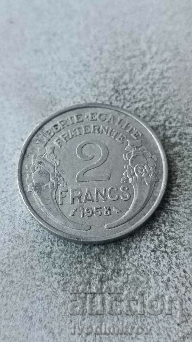 Franța 2 franci 1958