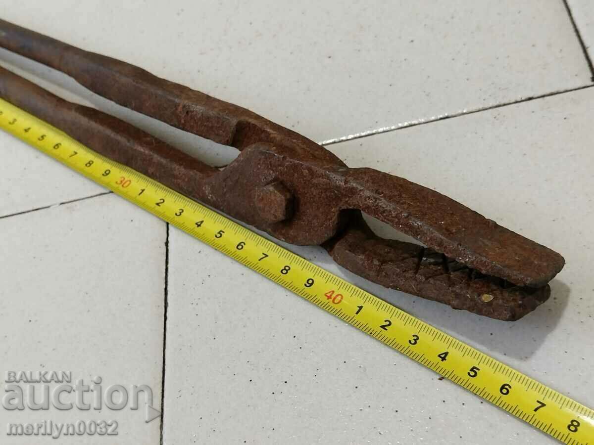 Clești vechi de fierar, șindrilă, fier forjat - 5