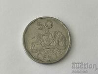 Есватини (Свазиленд) 50 цента  2015 г.