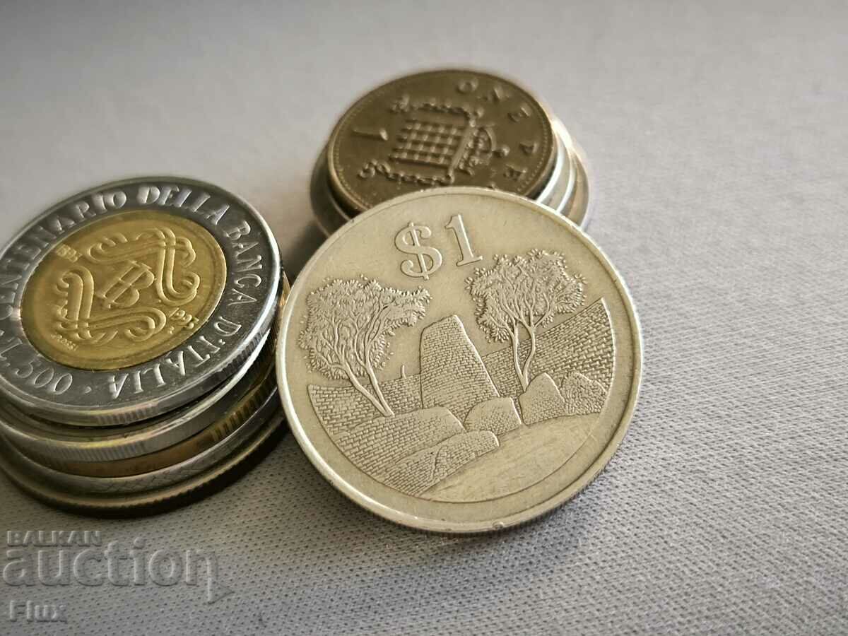 Mонета - Зимбабве - 1 долар | 1993г.