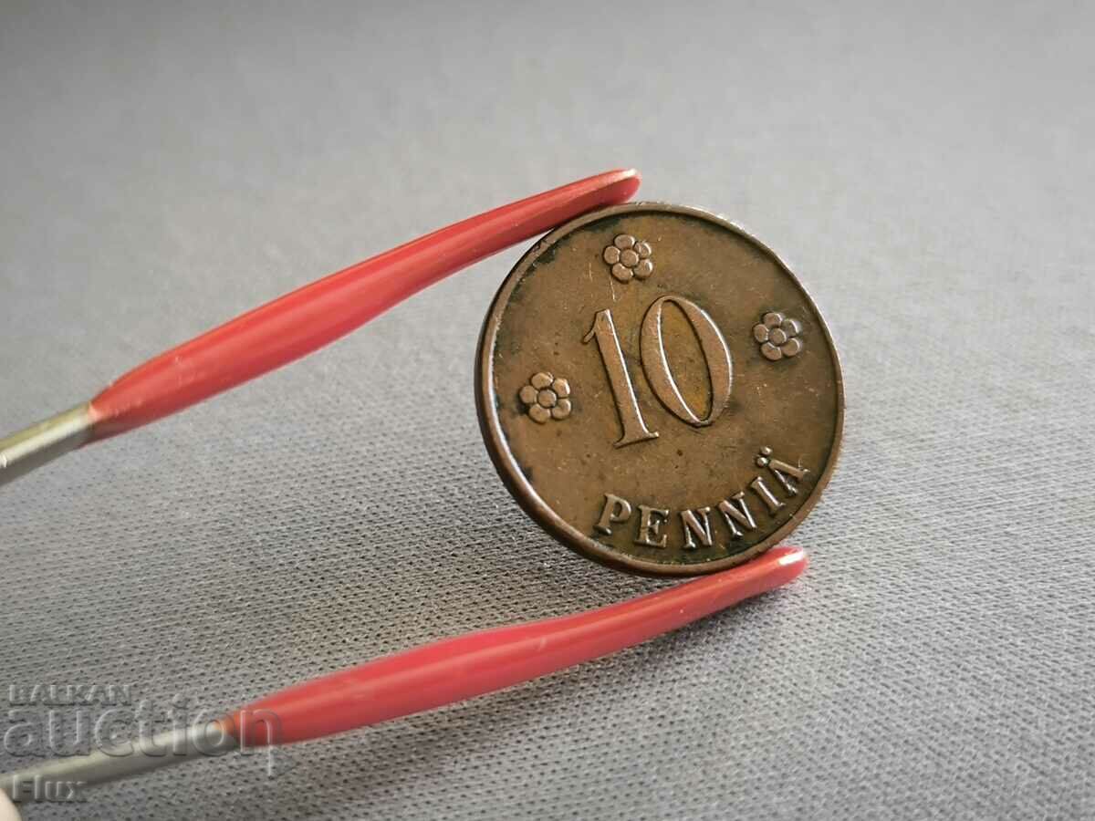 Монета - Финландия - 10 пения | 1926г.