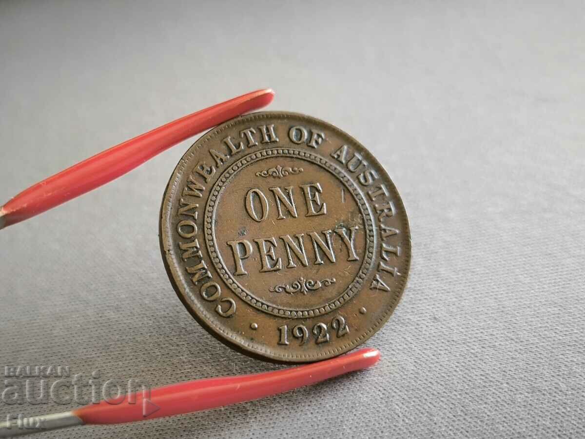 Monedă - Australia - 1 penny | 1922