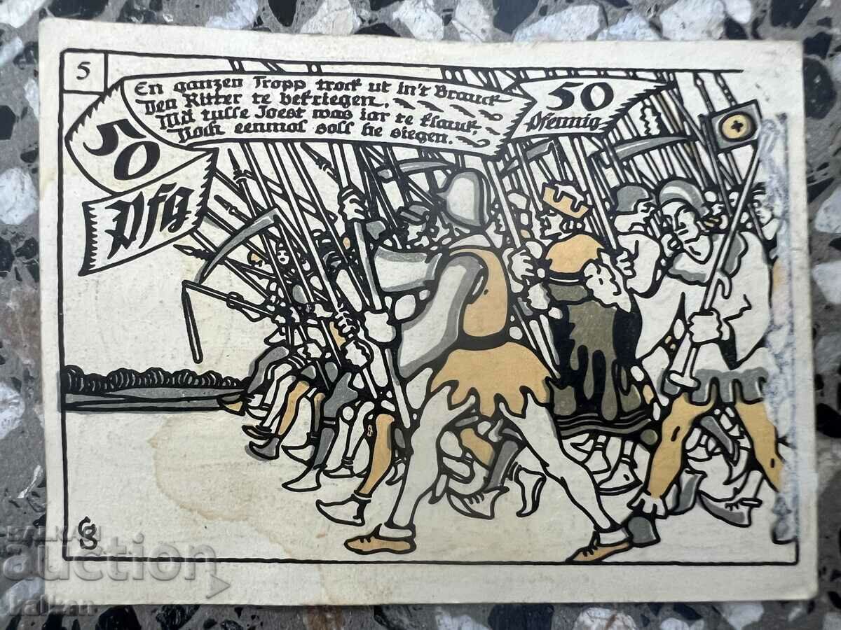 Книжна банкнота - Германия Нотгелд / Notgeld с цена 5.00 лв. | € 2.56 Книжна банкнота - Германия Нотгелд / Notgeld с цена 5.00 лв. | € 2.56