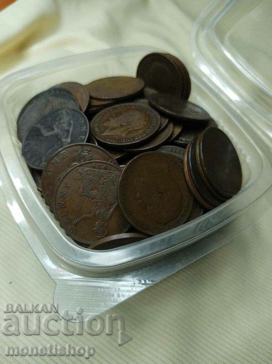 155 pcs. 1 Penny coins.