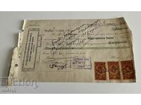 1932 Billet la ordin cu timbre Banca Industriala