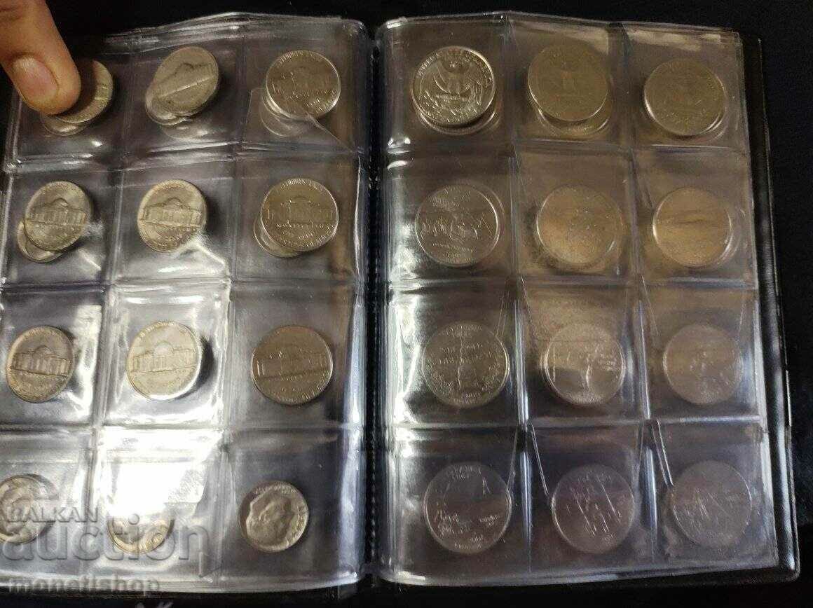 55 τεμ. αμερικανικά νομίσματα - 5 55 τεμ. αμερικανικά νομίσματα - 5