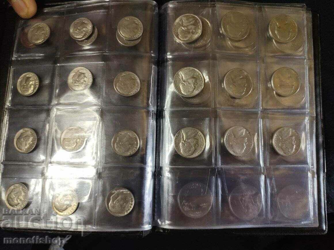 55 pcs. American coins