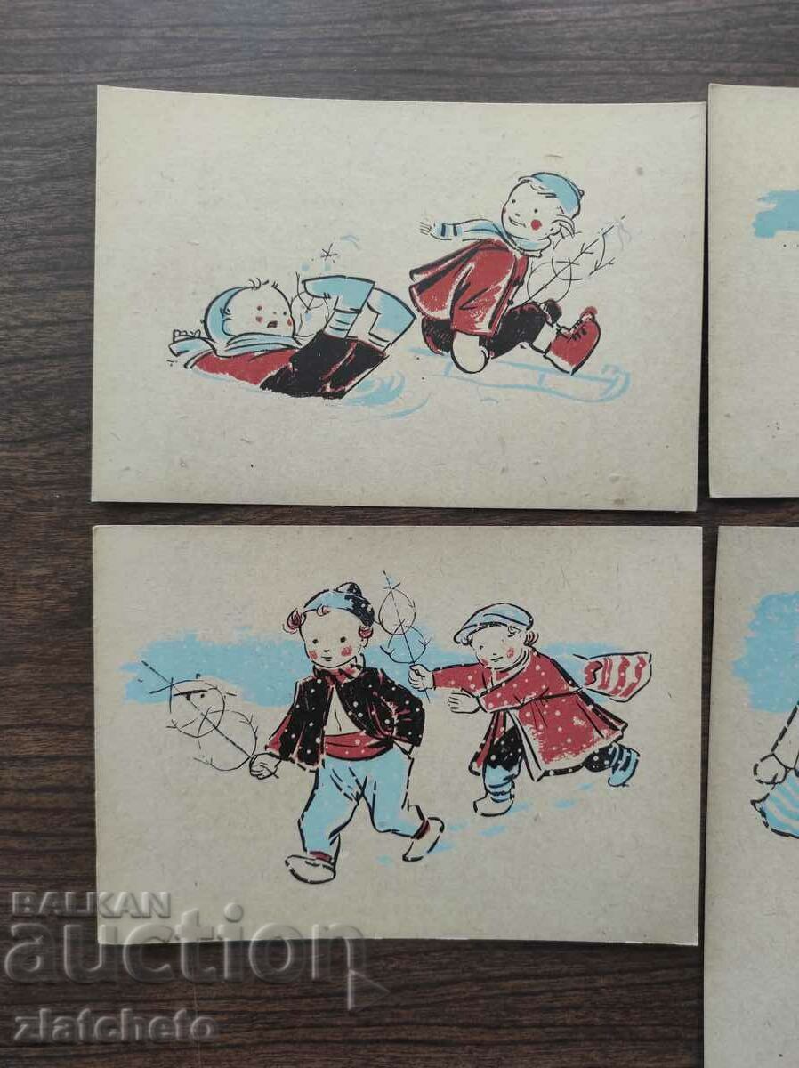 4 Cărți poștale „Colinde” art. Nikola Tuzsuzov - 2 cu preț 35.00 BGN | € 17.90