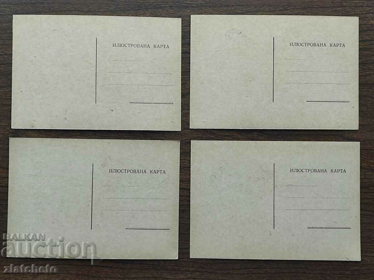 4 Postcards "Carols" art. Nikola Tuzsuzov - 5 - 5