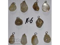 Rutile quartz #6 - 10 pendants, extra quality