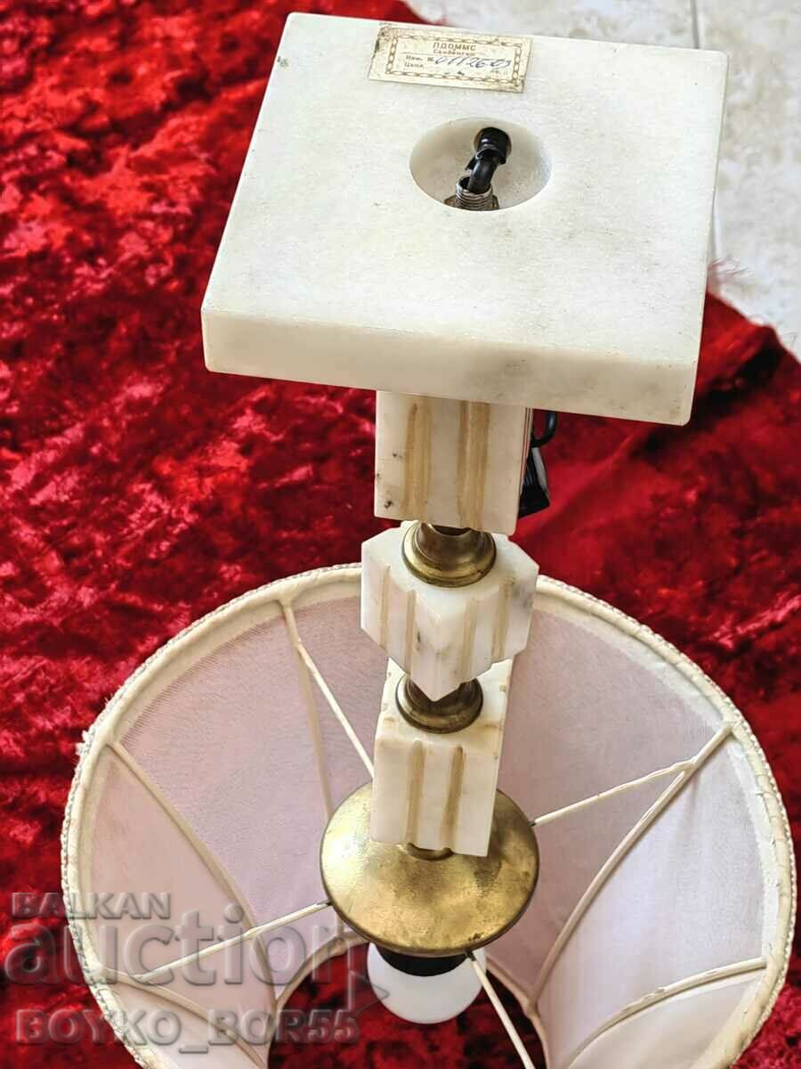 Quality WHITE MARBLE Bulgarian Table Sot Lamp - 5